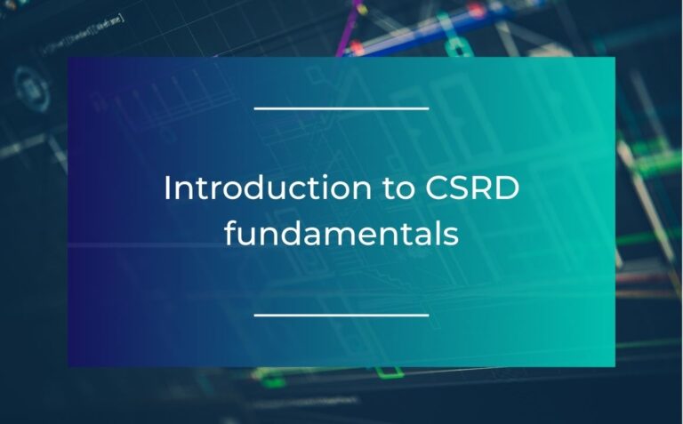 Introduction to CSRD fundamentals