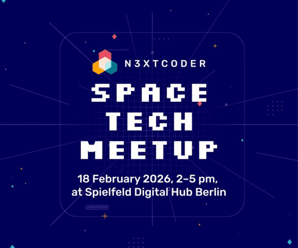 N3XTCODER is organising a Space Tech Meetup in Berlin, with support from the FIERCE Project as part of its Ecosystem Building Programme. The Space Tech Meetup brings together innovators, startups, SMEs, and organisations interested in exploring practical applications of downstream space technologies.