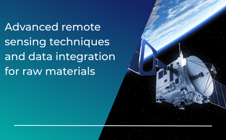 Advanced remote sensing techniques and data integration for raw materials